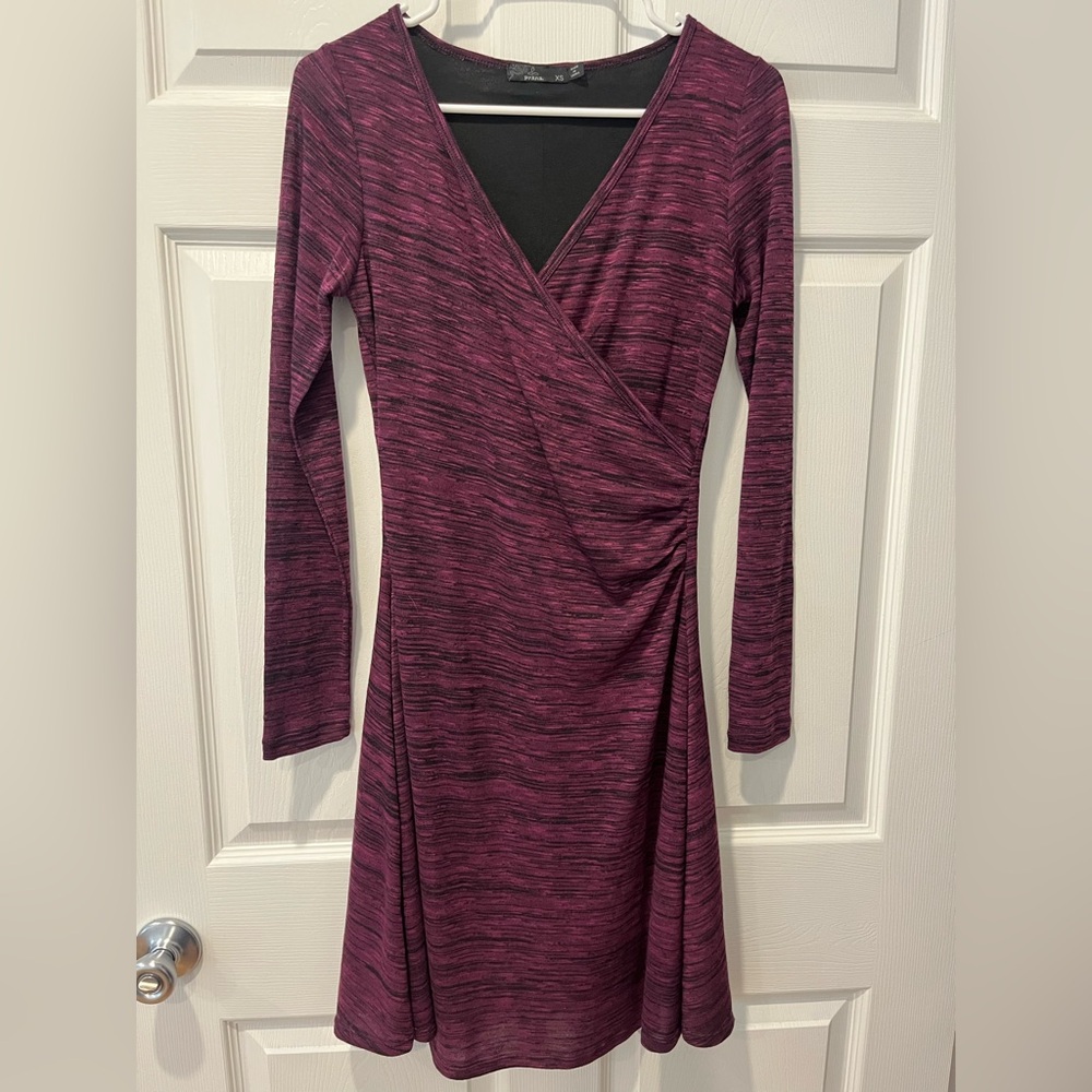 PrAna Maroon Long Sleeve Dress